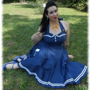 Hell Bunny Vixen Sailor Dress